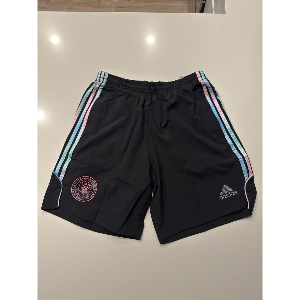 adidas Inter Miami CF Soccer Shorts Mens Size M Black MLS KW4781